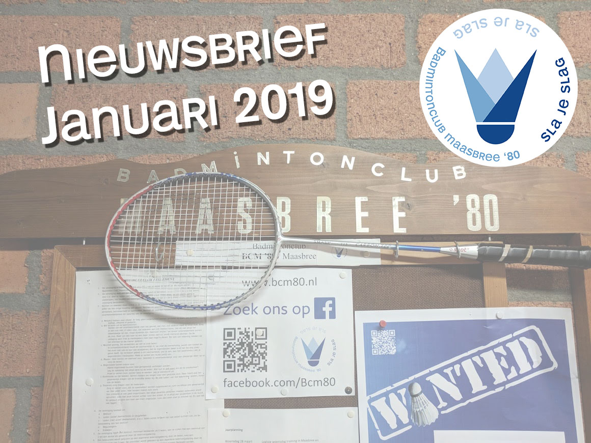Nieuwsbrief januari 2019
