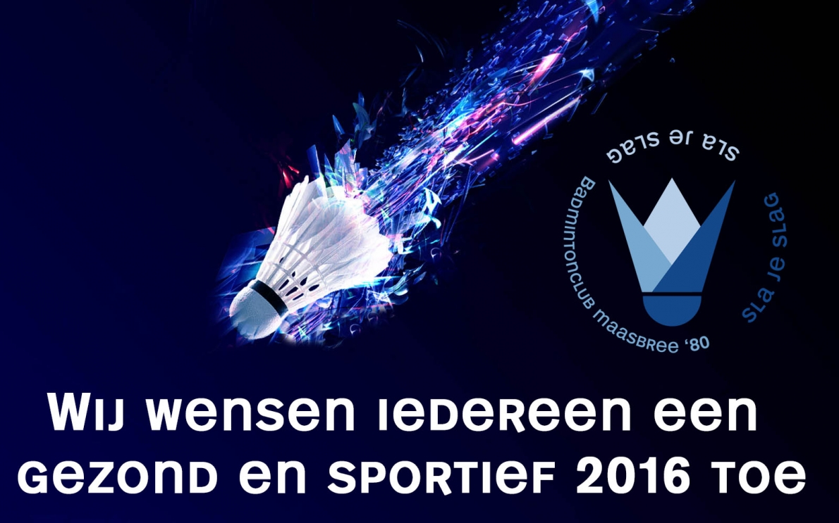 BCM'80 wenst iedereen een gezond en sportief 2016