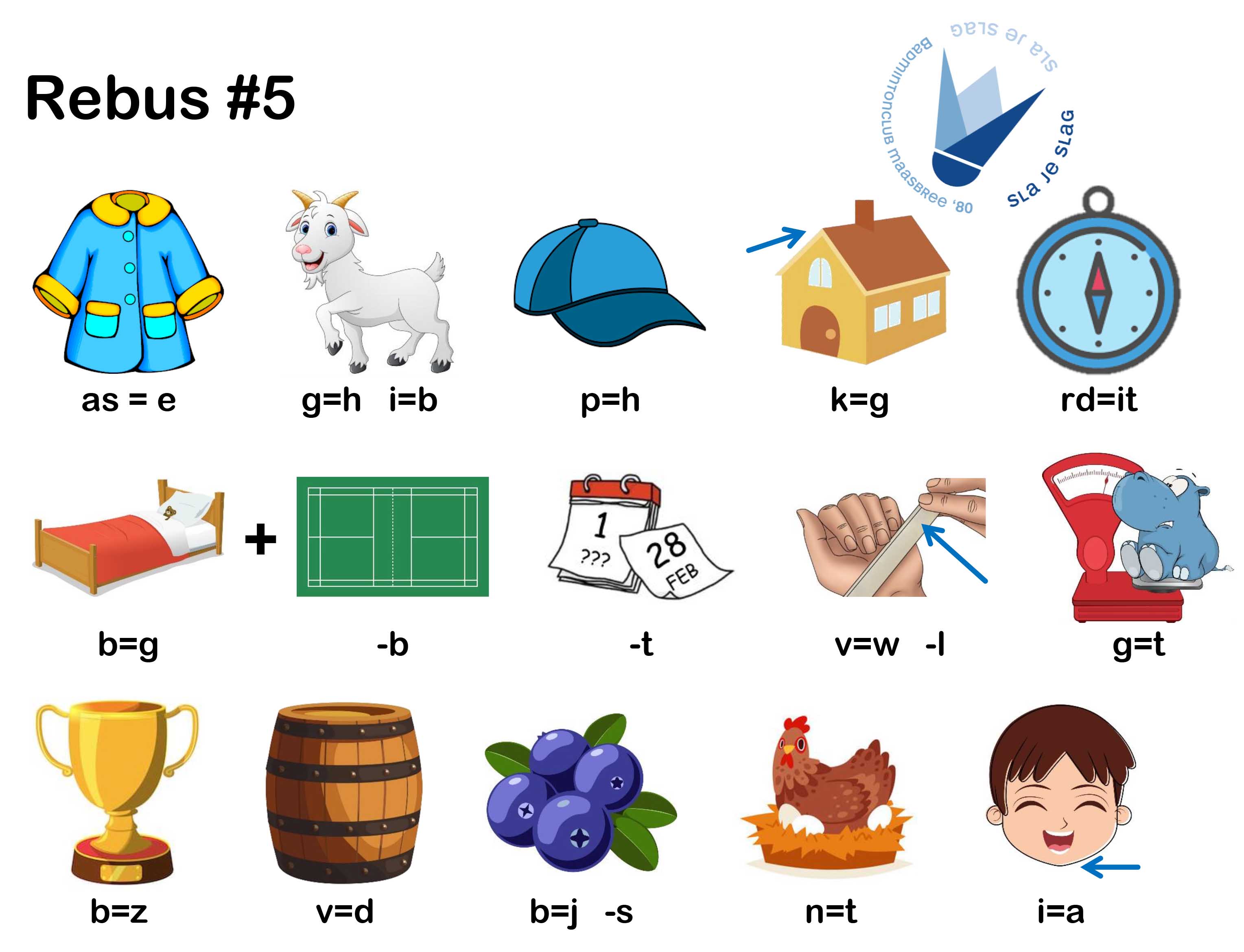 Plash rebus laderbroad